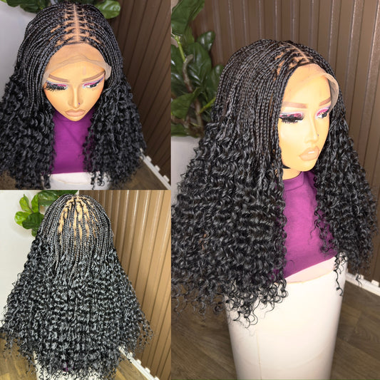 Black bohemian wig