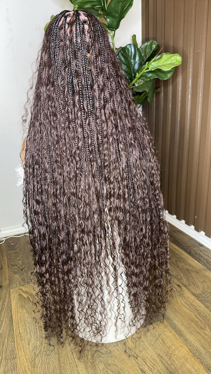 Brown Bobo braids