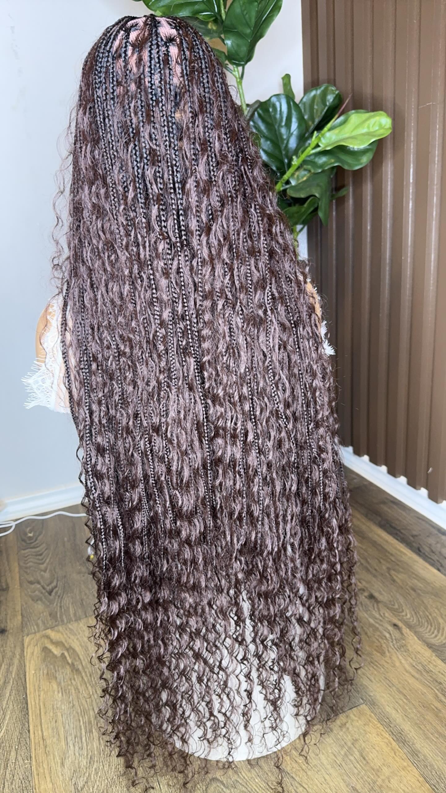 Brown Bobo braids