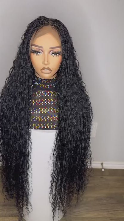 Bobo knotless braided wig black