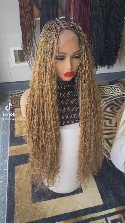 Bobo braided wig color 27 black root