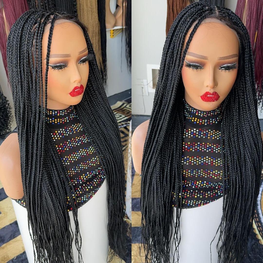 30inches knotless braided wig