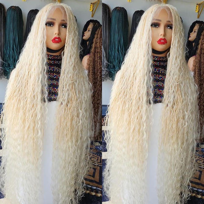 Long blonde Bobo braided  wig