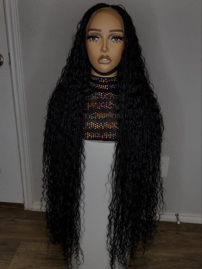 Bobo knotless braided wig black